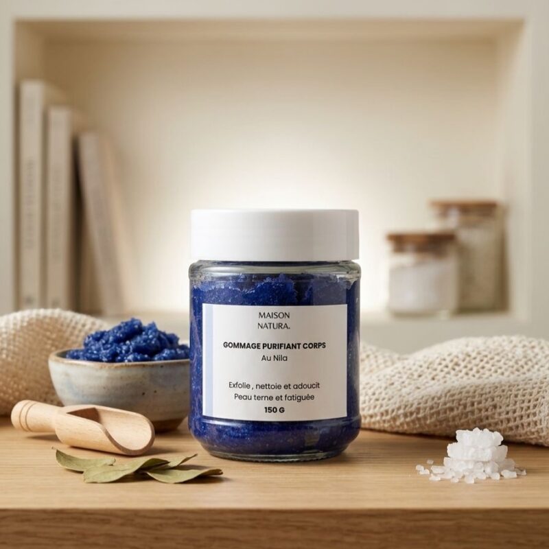 Savon Exfoliant  et Hydratant à l’Huile d’Olive et à la Poudre de Nila