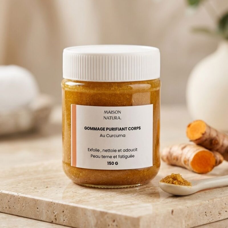 Savon Exfoliant hydratant corps a l'huile d'olive et au curcuma